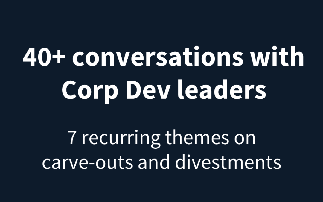 7 Carve-Out Themes Surfacing Across Dutch Corporate Development Teams