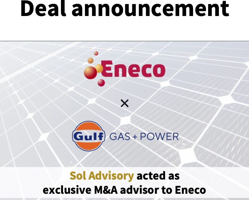 Sol Advisory Advises Eneco on the Acquisition of Gulf Gas and Power